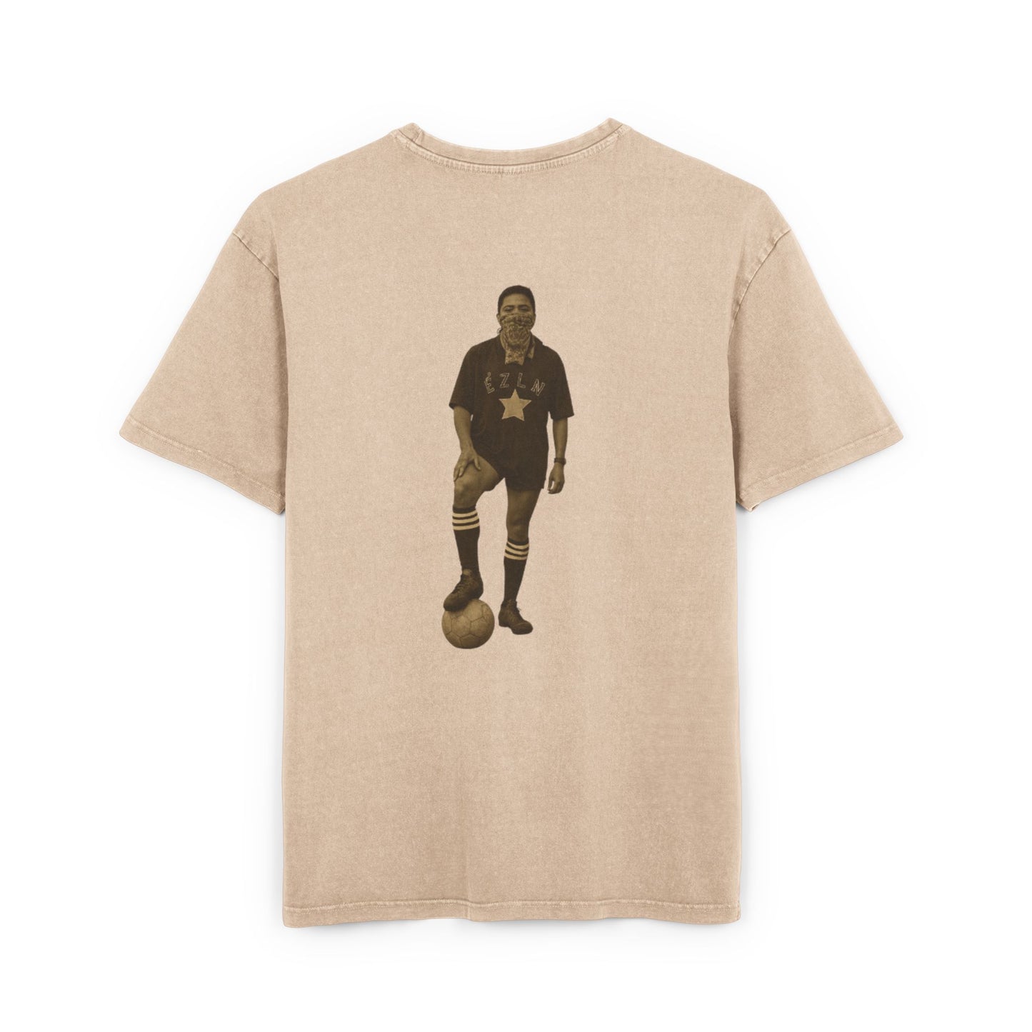 Vintage Soccer EZLN's Team Graphic T - Acid Washed Oversized Tee