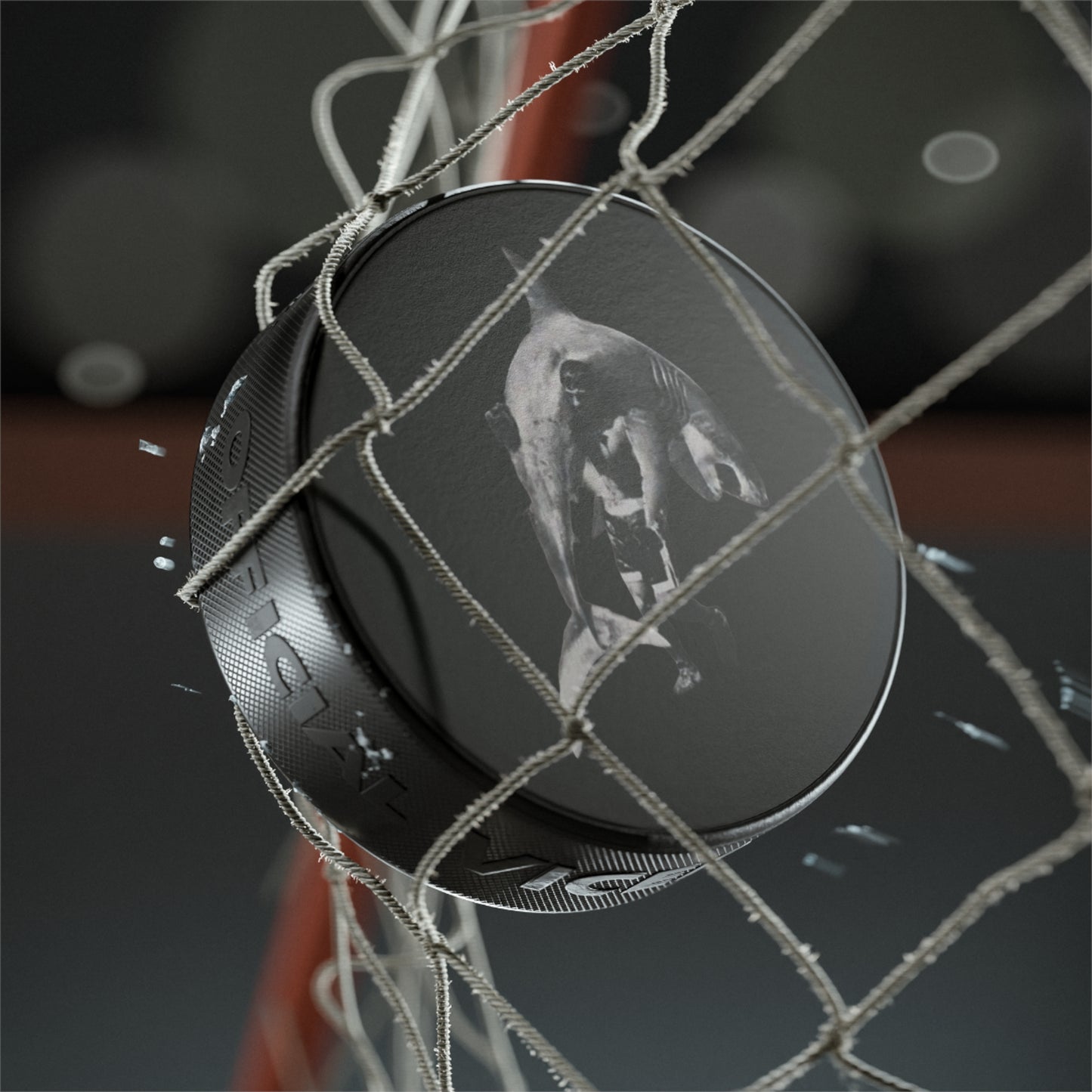 Shark Hockey Puck