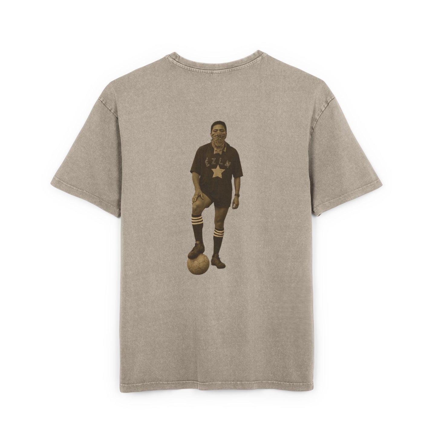 Vintage Soccer EZLN's Team Graphic T - Acid Washed Oversized Tee